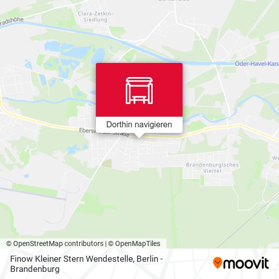 Finow Kleiner Stern Wendestelle Karte