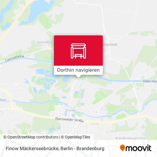 Finow Mäckerseebrücke Karte