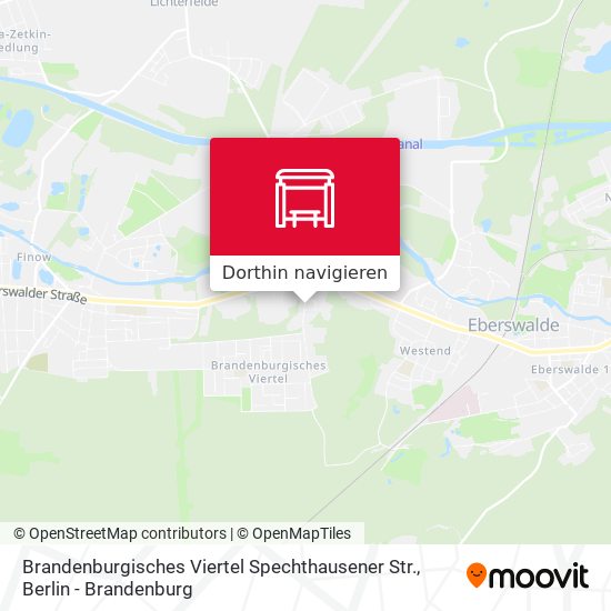 Brandenburgisches Viertel Spechthausener Str. Karte