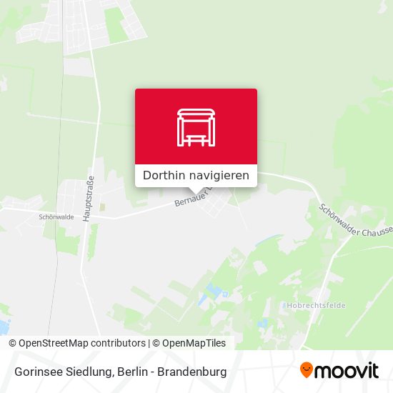 Gorinsee Siedlung Karte