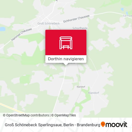Groß Schönebeck Sperlingsaue Karte