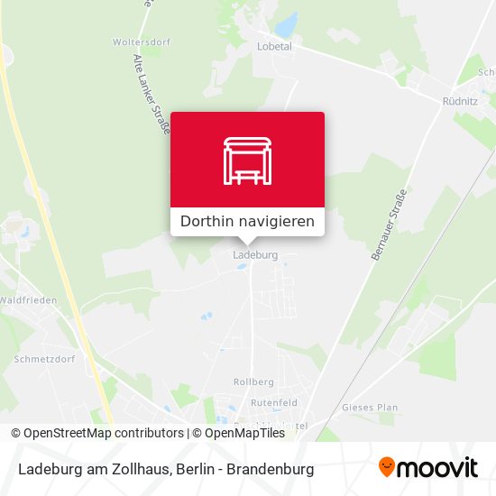 Ladeburg am Zollhaus Karte