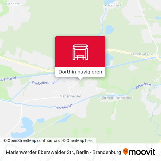 Marienwerder Eberswalder Str. Karte