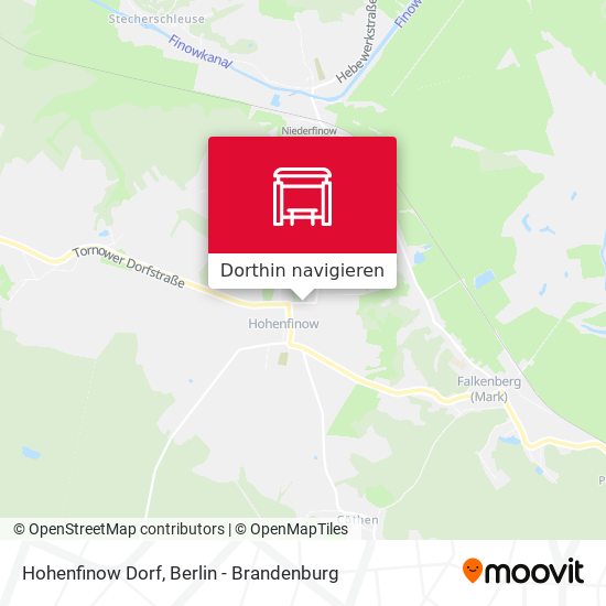 Hohenfinow Dorf Karte