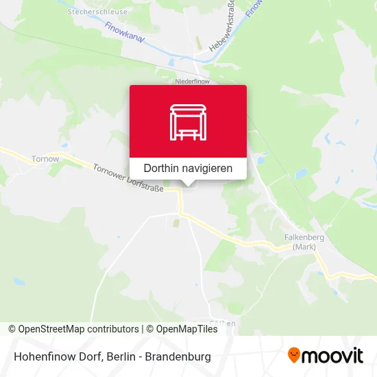 Hohenfinow Dorf Karte