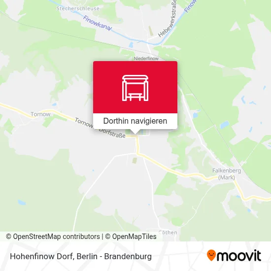 Hohenfinow Dorf Karte