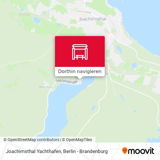 Joachimsthal Yachthafen Karte