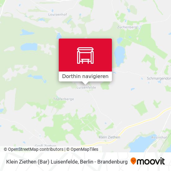 Klein Ziethen (Bar) Luisenfelde Karte