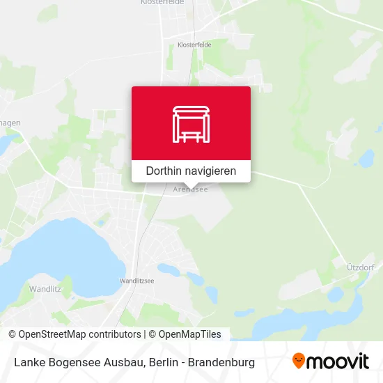 Lanke Bogensee Ausbau Karte