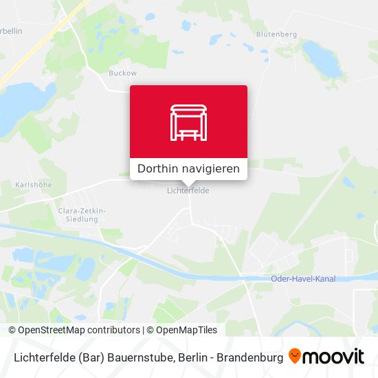 Lichterfelde (Bar) Bauernstube Karte
