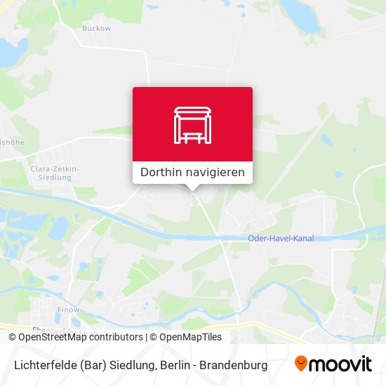 Lichterfelde (Bar) Siedlung Karte