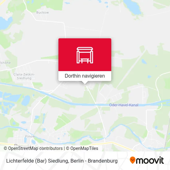 Lichterfelde (Bar) Siedlung Karte