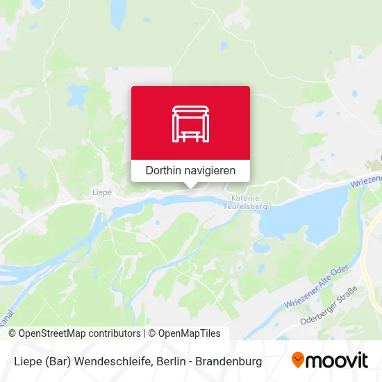 Liepe (Bar) Wendeschleife Karte