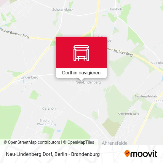 Neu-Lindenberg Dorf Karte