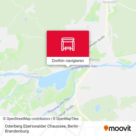 Oderberg Eberswalder Chaussee Karte