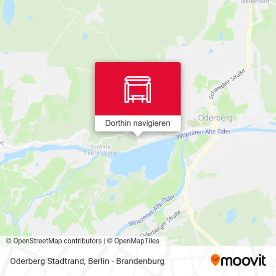 Oderberg Stadtrand Karte