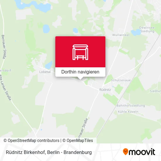 Rüdnitz Birkenhof Karte