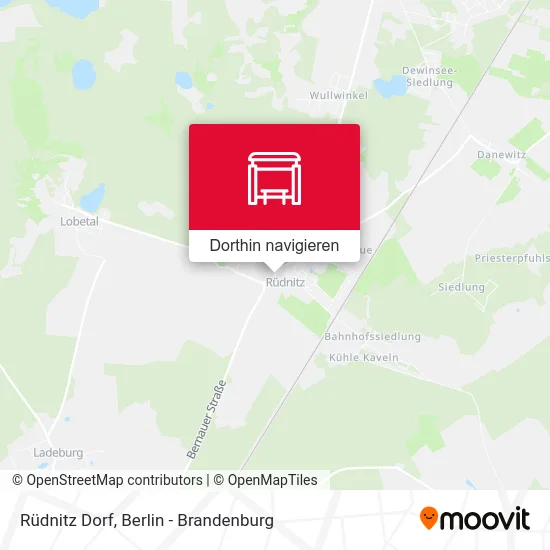 Rüdnitz Dorf Karte
