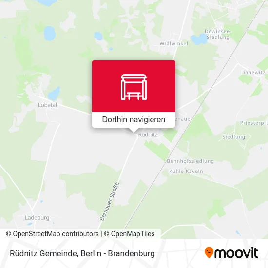 Rüdnitz Gemeinde Karte
