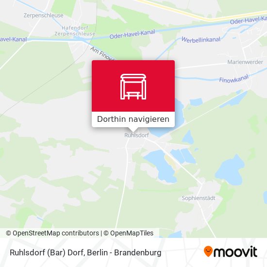 Ruhlsdorf (Bar) Dorf Karte