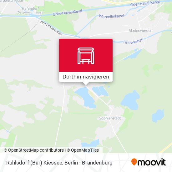 Ruhlsdorf (Bar) Kiessee Karte