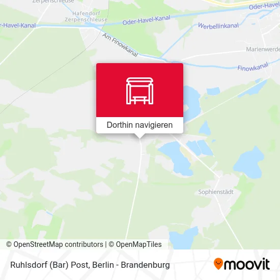 Ruhlsdorf (Bar) Post Karte