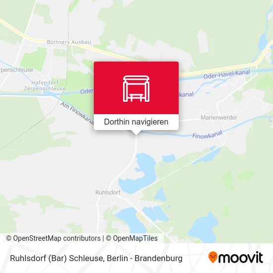 Ruhlsdorf (Bar) Schleuse Karte