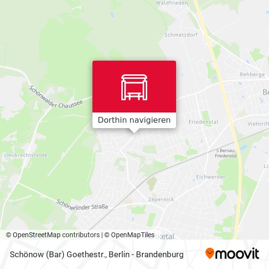 Schönow (Bar) Goethestr. Karte