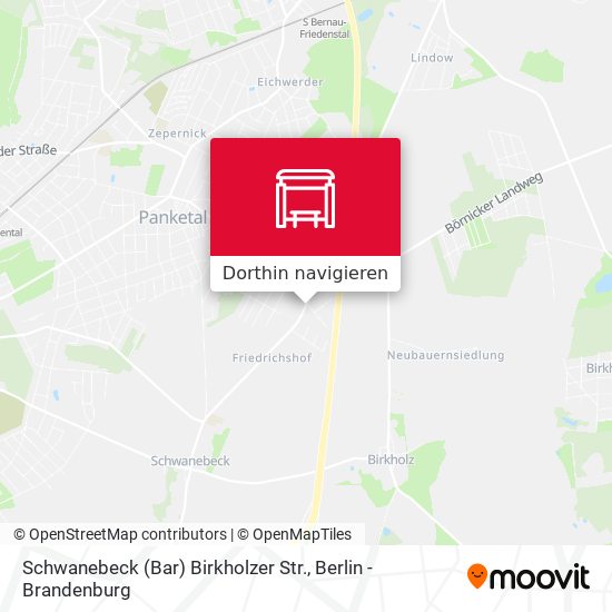 Schwanebeck (Bar) Birkholzer Str. Karte