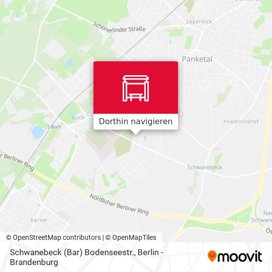 Schwanebeck (Bar) Bodenseestr. Karte