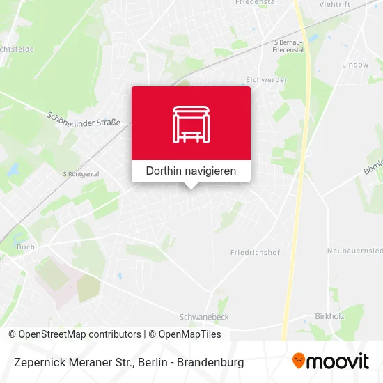 Zepernick Meraner Str. Karte