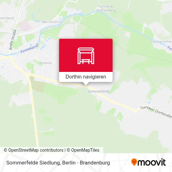 Sommerfelde Siedlung Karte