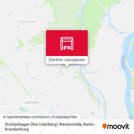 Stolzenhagen (Bei Oderberg) Wendestelle Karte