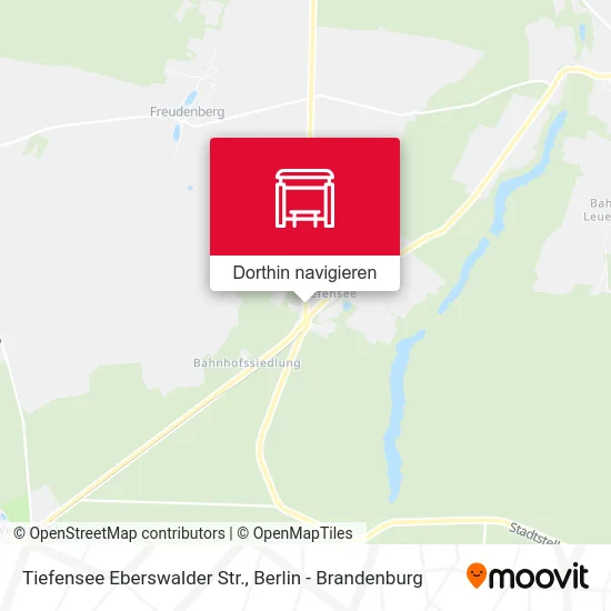 Tiefensee Eberswalder Str. Karte