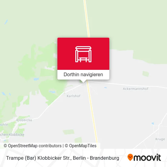 Trampe (Bar) Klobbicker Str. Karte