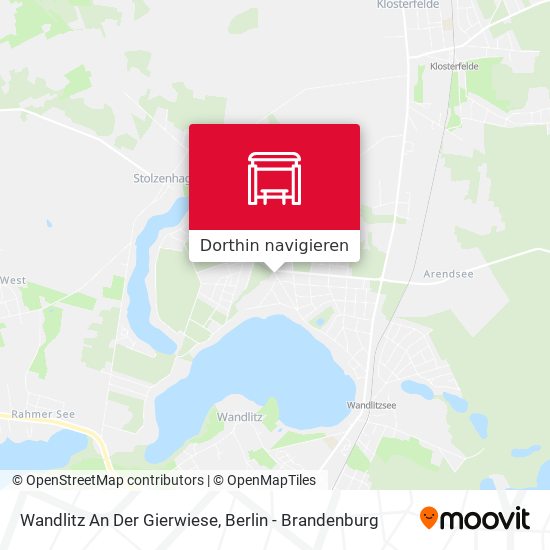 Wandlitz An Der Gierwiese Karte