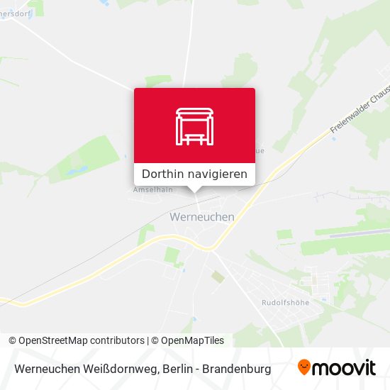 Werneuchen Weißdornweg Karte