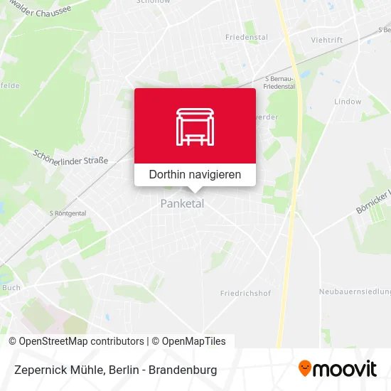 Zepernick Mühle Karte