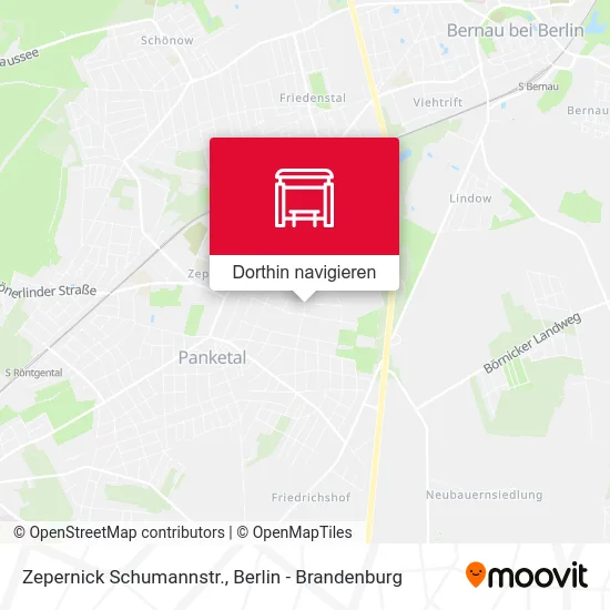 Zepernick Schumannstr. Karte