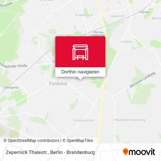 Zepernick Thalestr. Karte