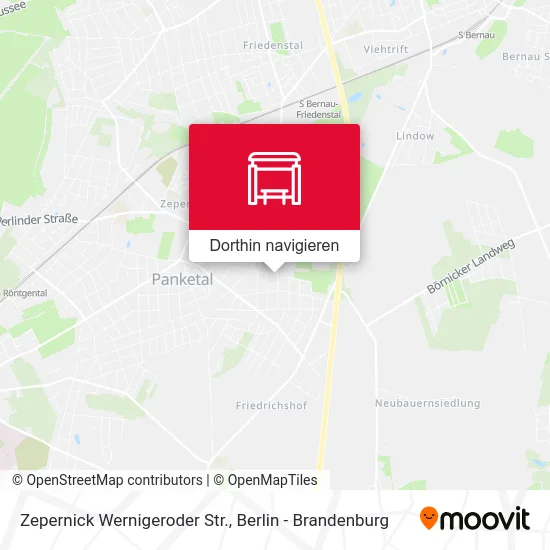 Zepernick Wernigeroder Str. Karte