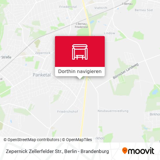 Zepernick Zellerfelder Str. Karte