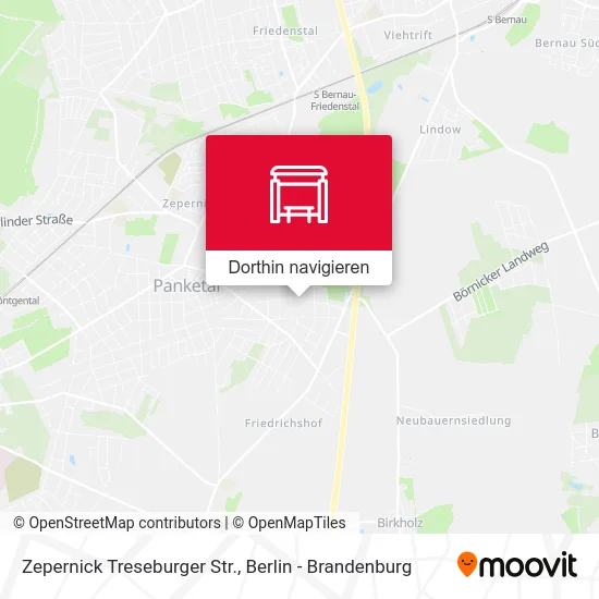 Zepernick Treseburger Str. Karte