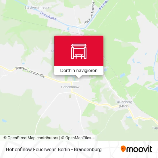 Hohenfinow Feuerwehr Karte