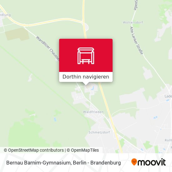 Bernau Barnim-Gymnasium Karte