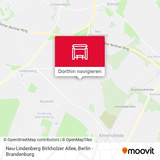 Neu-Lindenberg Birkholzer Allee Karte