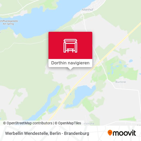 Werbellin Wendestelle Karte