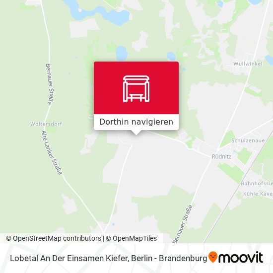 Lobetal An Der Einsamen Kiefer Karte