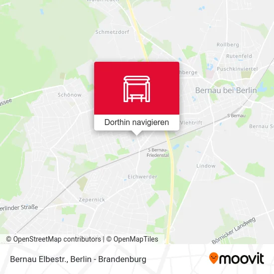 Bernau Elbestr. Karte