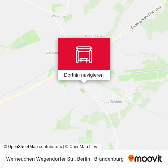 Werneuchen Wegendorfer Str. Karte